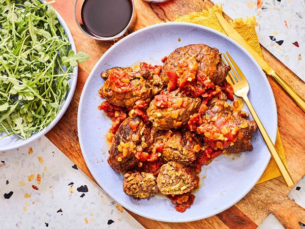 Italian-American beef braciole 