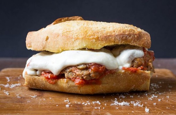 Italian-American meatball sandwiches