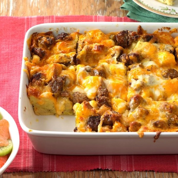 Italian baked eggs & sausage
