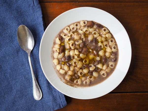 Italian bean and pasta soup (Pasta e fagioli)
