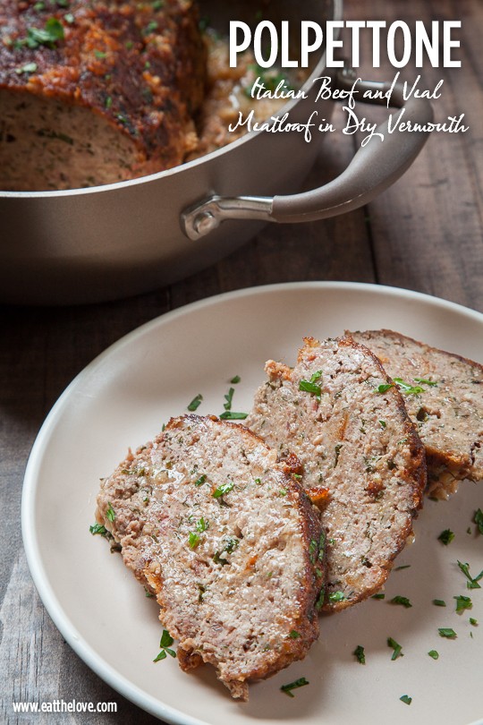  Italian beef and veal meatloaf in dry vermouth (Polpettone)