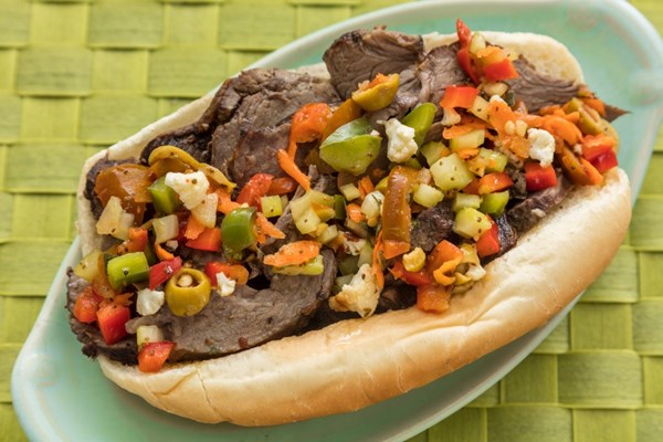 Italian beef sandwiches