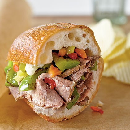Italian beef sandwiches