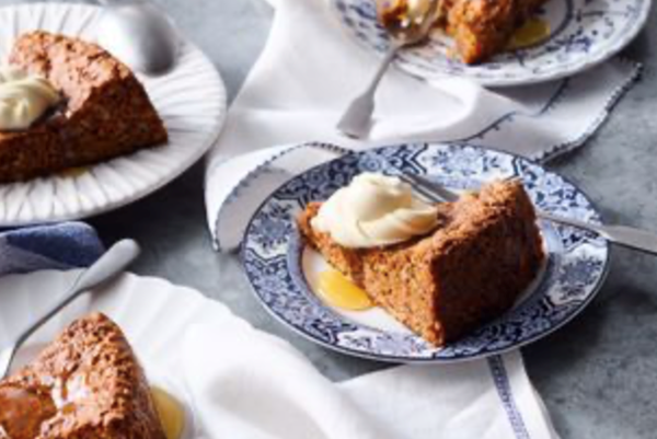 Italian carrot cake with mascarpone