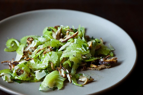 Italian celery and mushroom salad