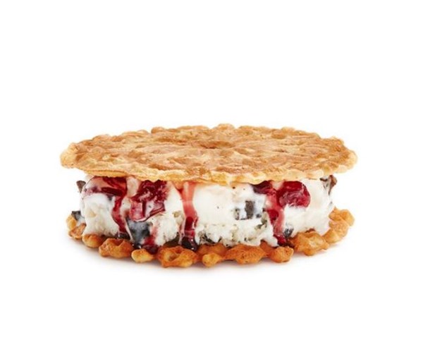 Italian cherry ice cream sandwiches