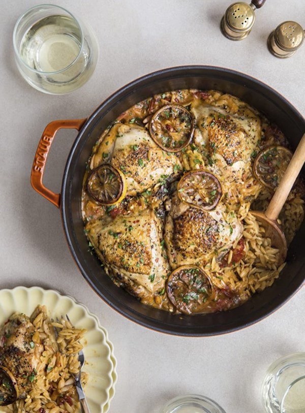 Italian chicken and orzo bake