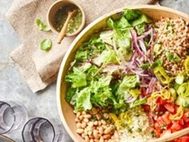 Italian chopped salad with farro