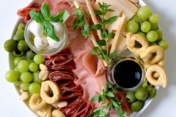 "Italian countryside" cheese plate
