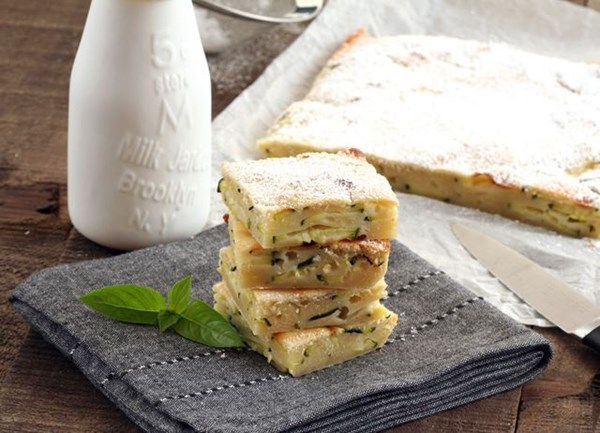 Italian courgette cake (Scarpaccia Viareggina)
