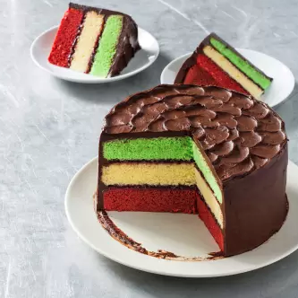 Italian flag cake