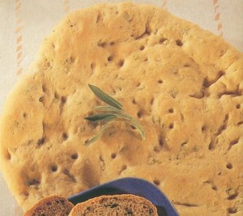 Italian flatbread with sage