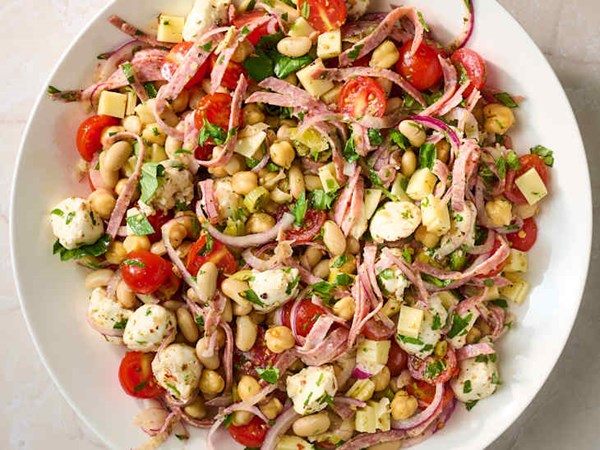 Italian grinder bean salad