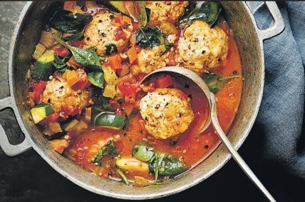 Italian-inspired chicken & rice soup