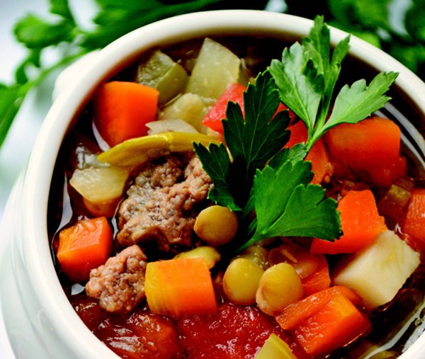 Italian lentil with sausage [soup]