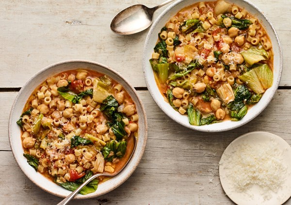 Italian pasta and chickpea stew (Pasta e ceci) [Colu Henry]