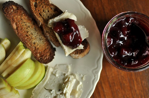 Italian plum jam with star anise