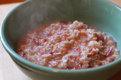 Italian plum oatmeal
