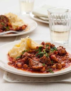 Italian pork stew with summer herbs