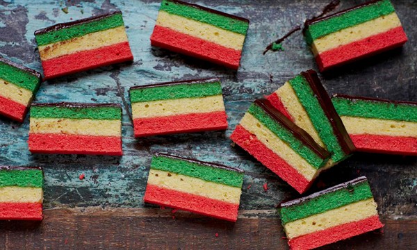 Italian rainbow cookies