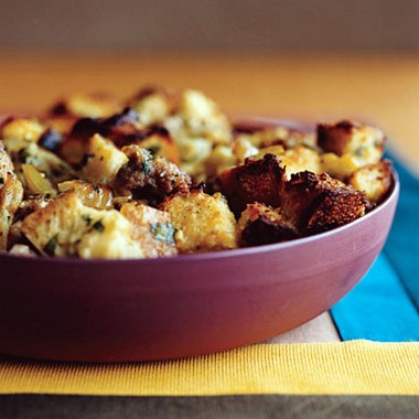 Italian sausage and bread stuffing