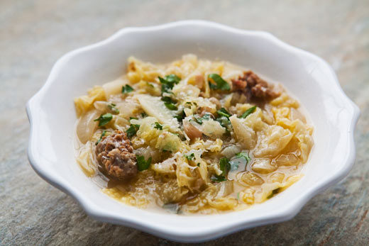 Italian sausage and cabbage stew