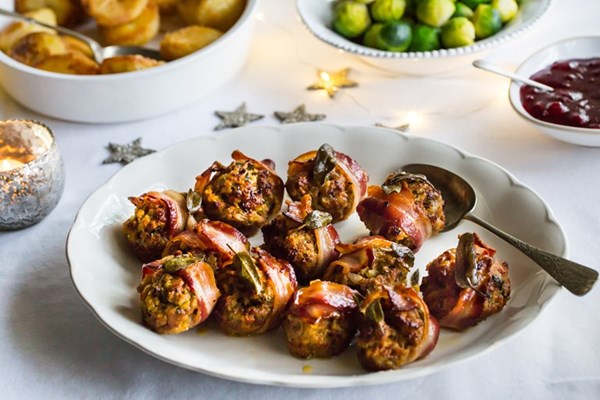 Italian sausage and Parmesan stuffing balls