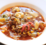 Italian sausage and tortellini soup