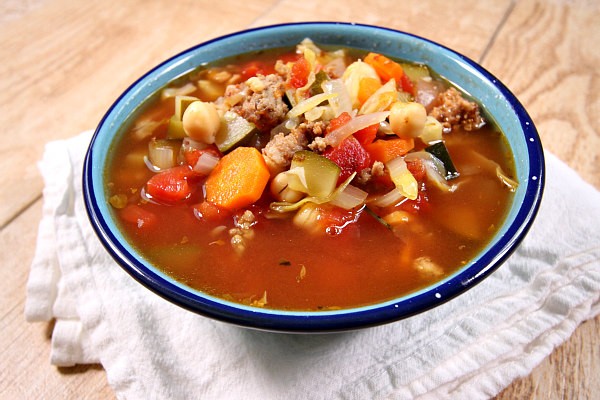 Italian sausage and vegetable soup