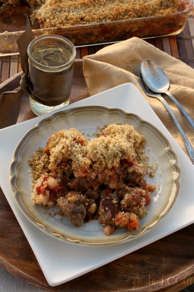 Italian sausage and white bean bake