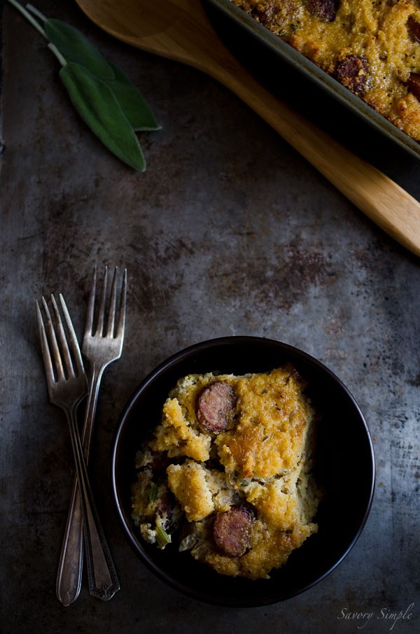 Italian sausage cornbread stuffing