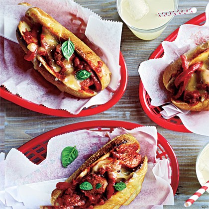 Italian sausage hoagies