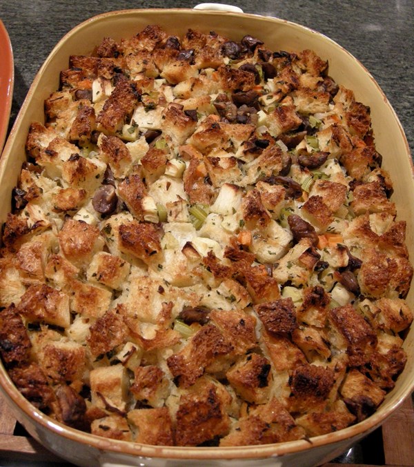 Italian sausage, mushroom, and sage stuffing