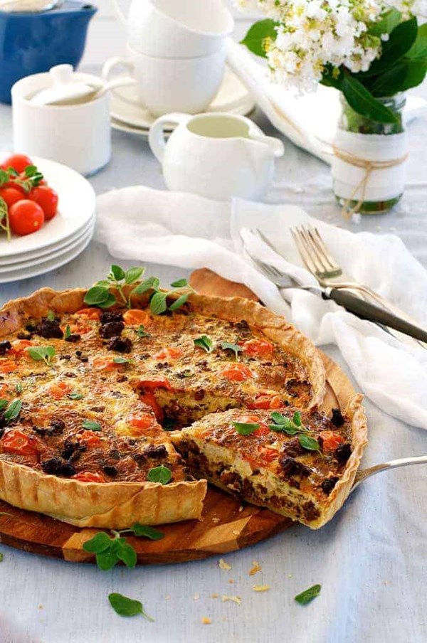 Italian sausage quiche