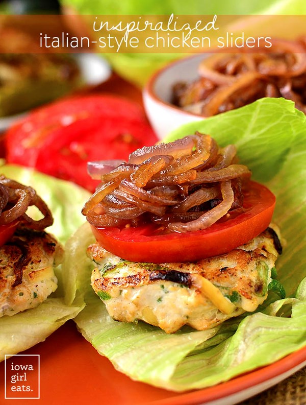 Italian-style chicken sliders