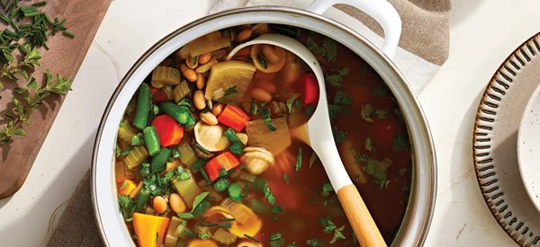 Italian-style clean-out-the-fridge soup 
