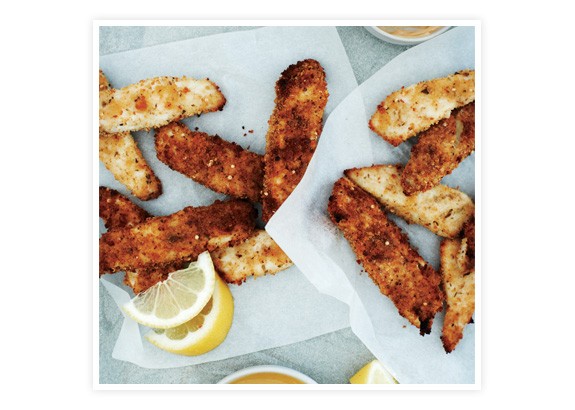 Italian-style fish fingers