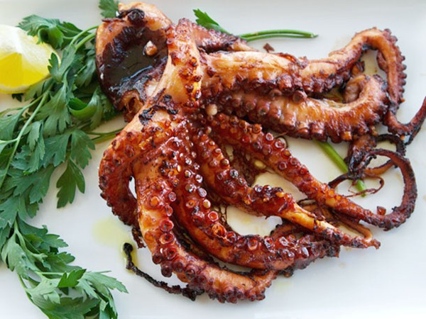Italian-style grilled octopus