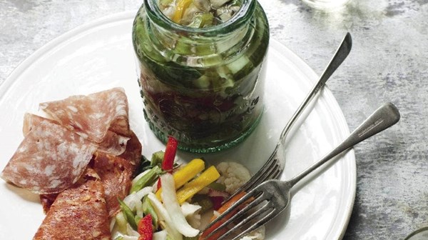 Italian-style marinated pickled vegetables