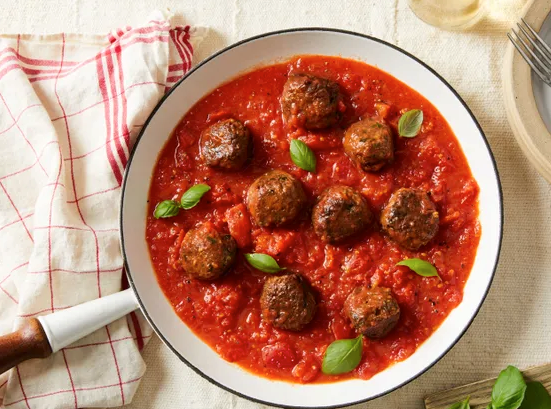 Italian-style meatballs with Impossible™ burger