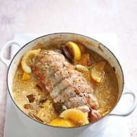 Italian-style pork braised in buffalo milk with sage, lemon and garlic