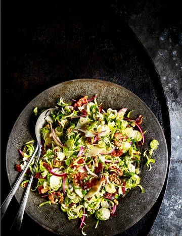 Italian-style shredded Brussels salad