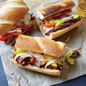 Italian-style subs with pepperoncini