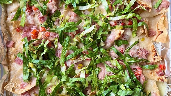 Italian sub nachos