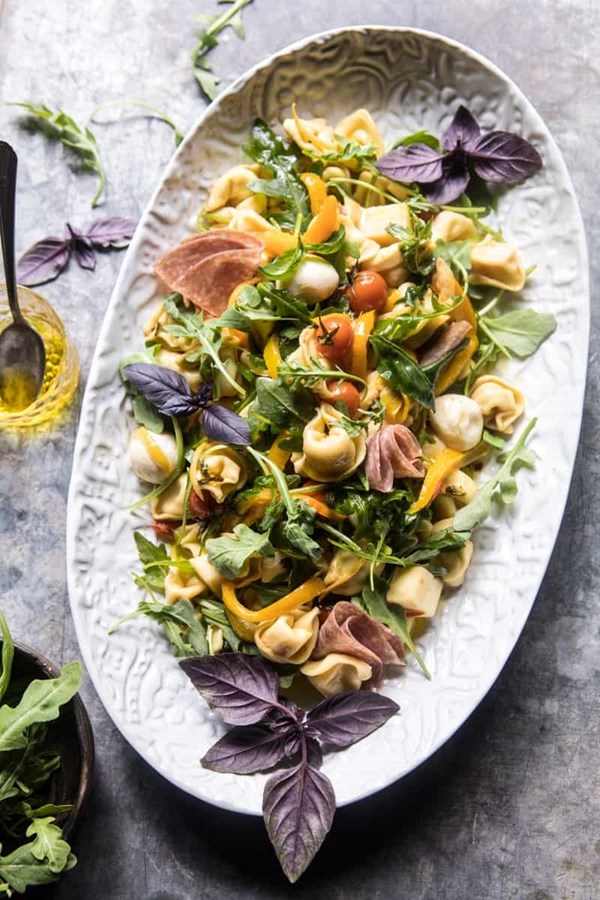 Italian tortellini pasta salad