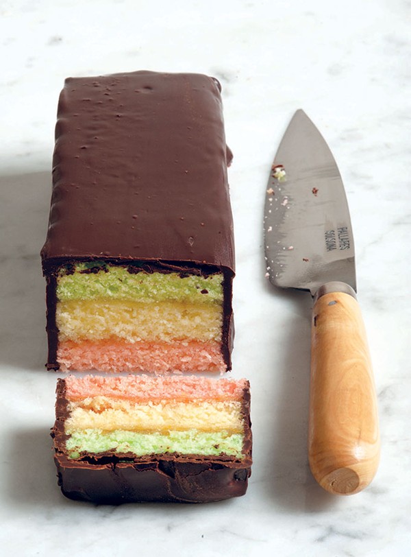 Italian tricolor rainbow cookies
