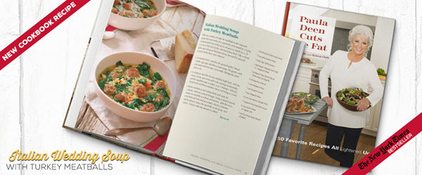 Italian wedding soup with turkey meatballs