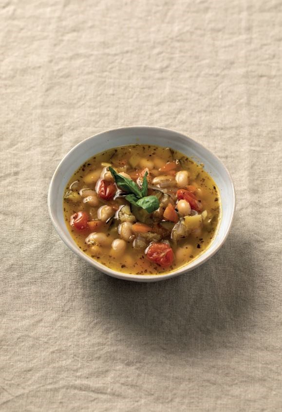 Italian white bean and cherry tomato [soup]