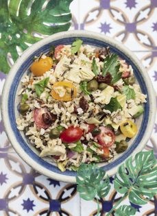 Italian wild rice salad