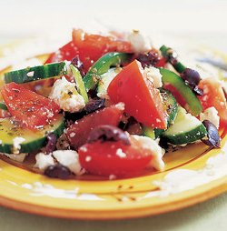 "It's all Greek to me" tomato salad